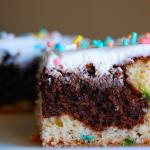 Brownie Swirl Cake