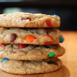 soft and chewy candy-filled cookies